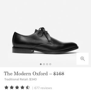 EUC Everlane Modern Oxford size 9 - black